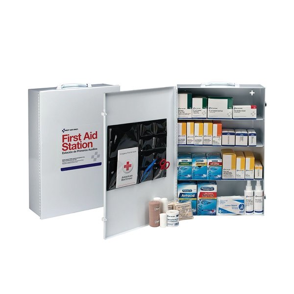 First Aid Only 150 Person Osha 4-Shelf Metal First Aid Cabinet 6175